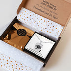 Birth Flower Paperclip Tag Necklace